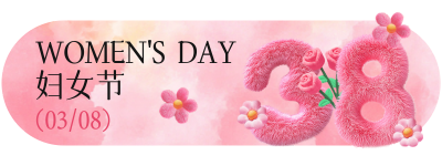 妇女节毛绒风祝福胶囊Banner 模板ID：759315