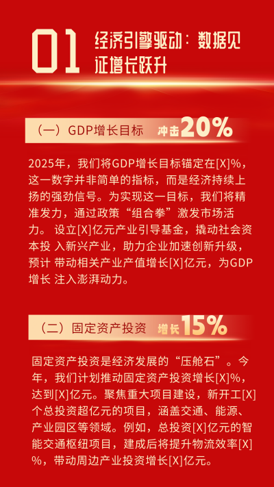 党政工作总结汇报竖版配图 模板ID:759533