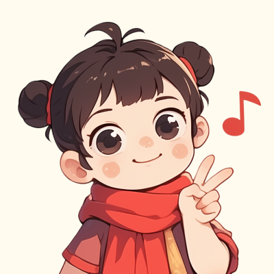 可爱卡通女孩头像 模板ID:759622