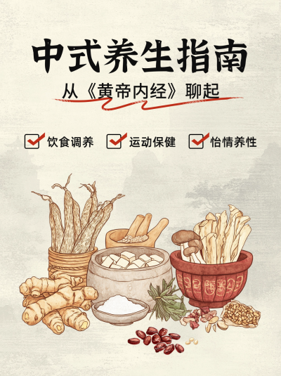 中医养生指南分享小红书封面 模板ID：759731