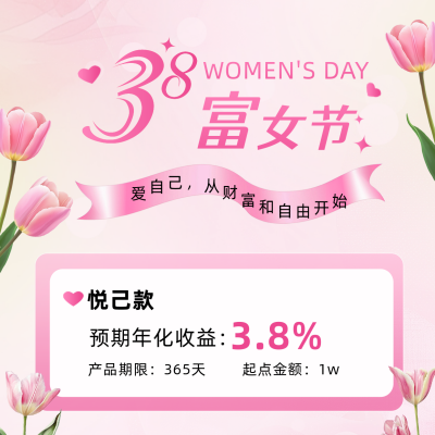 38妇女节金融活动宣传方形海报 模板ID：759794