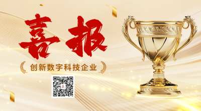 喜报表彰宣传金色二维码 模板ID：761052