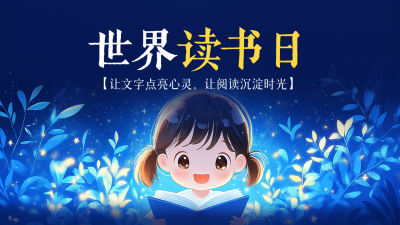 世界读书日手绘宣传公众号图文封面 模板ID：761336