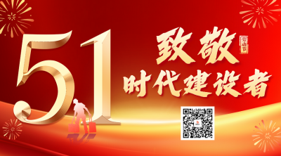 51劳动节致敬劳动者祝福宣传二维码 模板ID：761957