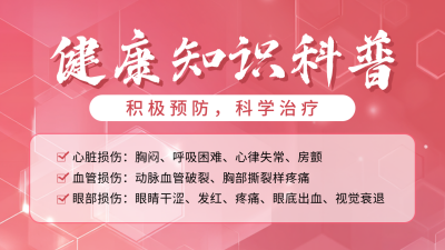 高血压健康知识科普宣传公众号图文封面 模板ID：763177