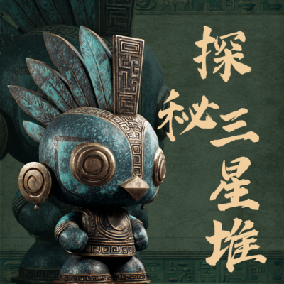 探秘三星堆文物展览活动公众号次图 模板ID：763226