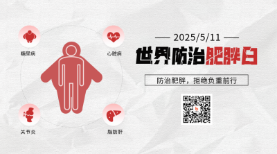 世界防治肥胖日健康科普二维码 模板ID：763343