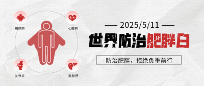 世界防治肥胖日健康科普封面首图 模板ID：763342