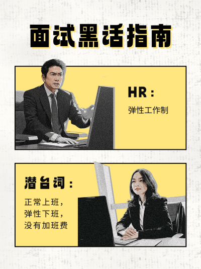 面试黑话指南分享小红书封面 模板ID:763551