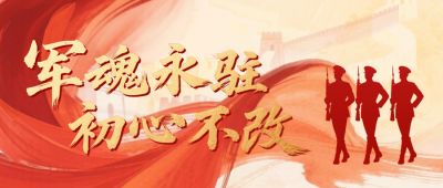建军节手绘风宣传公众号首图 模板ID：766514