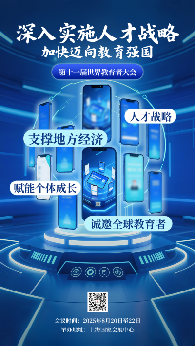 世界教育大会活动宣传海报 模板ID：767834