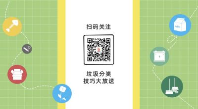 垃圾分类环保知识分享关注二维码 模板ID:7406