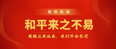 红色简约宣传政务公众号封面首图 模板ID:7083