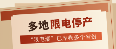 复古棕黄色新闻热点重磅消息限电停产公众号封面首图 模板ID:22203