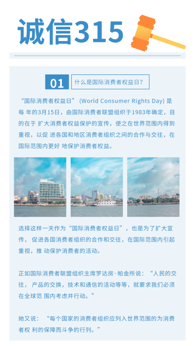 诚信315消费者权益日打假竖版配图 模板ID：10149