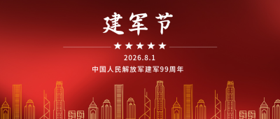 建军八一节公众号封面首图 模板ID：15463