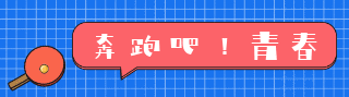 时尚撞色运动乒乓球动态引导关注 模板ID：16660
