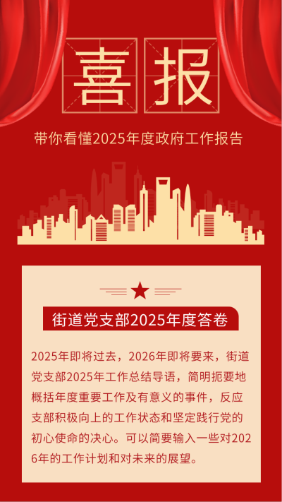 年终总结汇报喜报晚会竖版配图 模板ID:26131