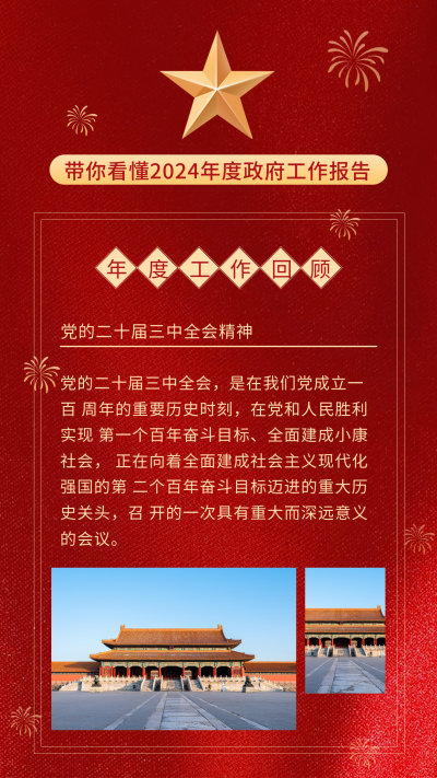 政务党政年终年末工作汇报总结竖版配图 模板ID：26139