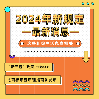 新闻新规资讯简约孟菲斯黄色方形海报 模板ID：27333