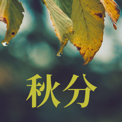 绿色二十四节气秋分公众号次图 模板ID:1590