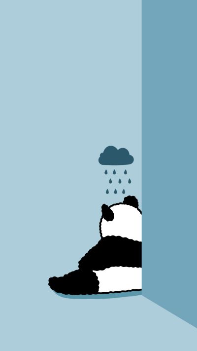 呆萌大熊猫手机壁纸 模板ID:768