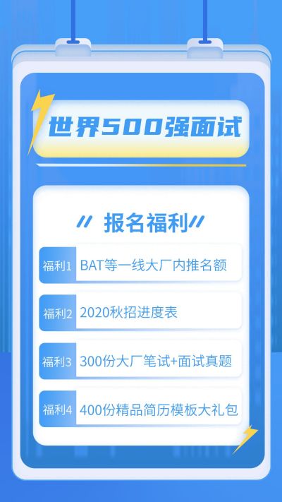 世界500强面试手机海报 模板ID:477