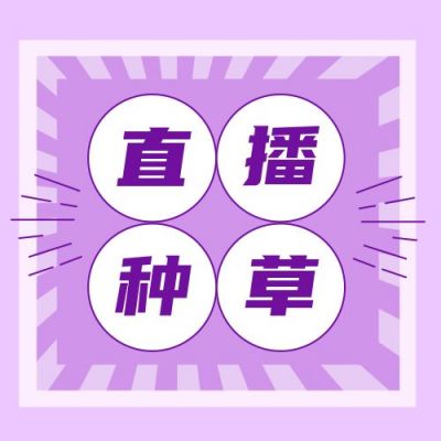 清新文艺紫色双十一双十二电商直播种草带货电商抖音公众号次图 模板ID：2673