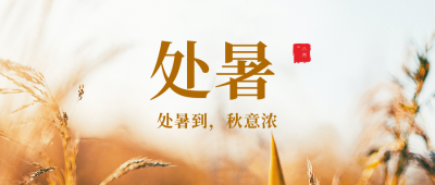 二十四节气处暑公众号首图 模板ID:661