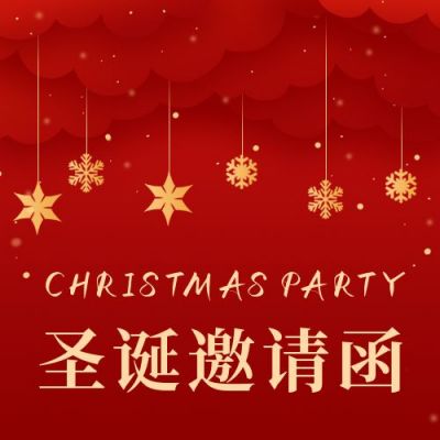 圣诞节派对邀请函公众号次图 模板ID:4361