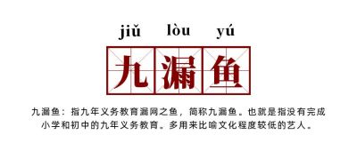 网络热词流行词语九漏鱼创意公众号首图 模板ID:4046