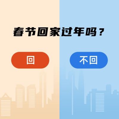 春节回家过年选择题创意公众号次图 模板ID：5292