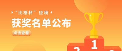 获奖名单公布奖杯排名橙色公众号首图 模板ID:5622