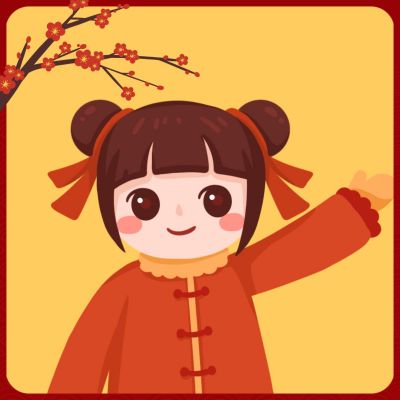 新年春节梅花头像 模板ID：5071