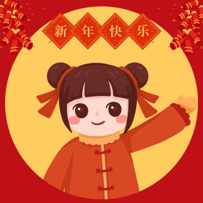 春节鞭炮灯笼头像 模板ID:5072