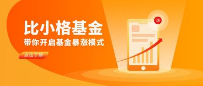 基金股票保障模式黄橙渐变公众号首图 模板ID：6046
