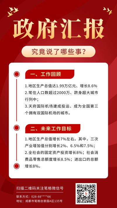 党政汇报文章手机海报 模板ID:39044