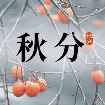 秋分二十四节气简约实景公众号次图 模板ID：39305