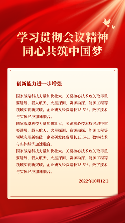 会议内容会议精神手机海报 模板ID：40234