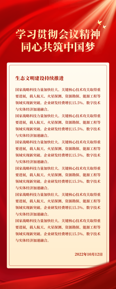 会议内容会议精神长图海报 模板ID:40235