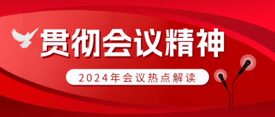 红色简约会议精神公众号封面首图 模板ID：46836