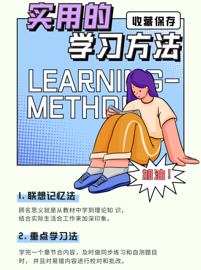 黄色学习方法宣传小红书封面 模板ID：48410