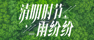 清明节时节实景公众号首图 模板ID：48529
