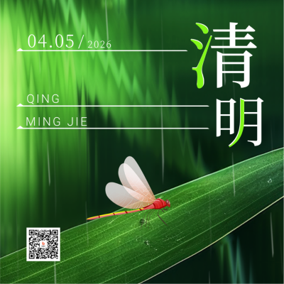清明节实景活动方形海报 模板ID:49100