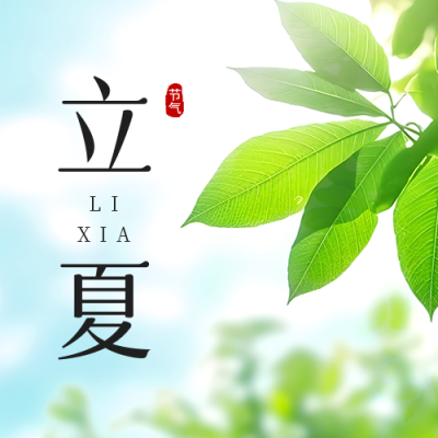 立夏节气小清新实景公众号次图 模板ID：50135