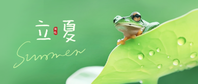 立夏实景公众号封面首图 模板ID：50591