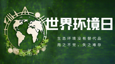 世界环境日实景公众号图片封面 模板ID：52421