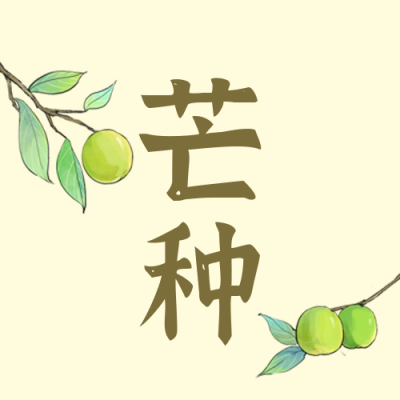芒种节气宣传封面次图 模板ID：52571