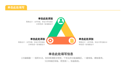 循环图组件PPT单页 模板ID：52914