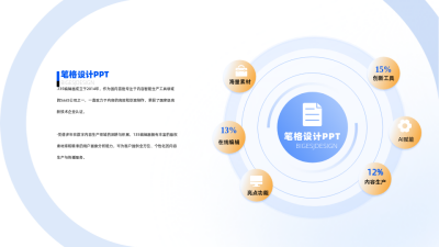 简约商务企业工作总结PPT单页 模板ID：53571